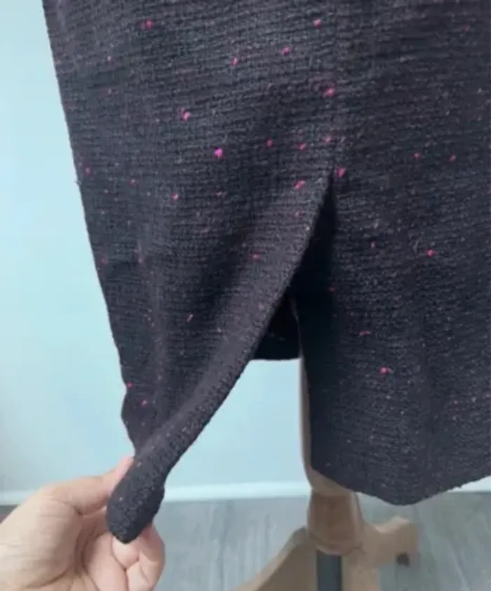 Tailleur mauve chiné veste et jupe Louis Féraud taille 38 - photo numéro 19