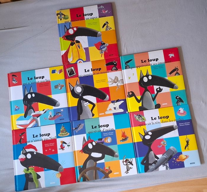 Lot 7 livres ptit loup couverture rigide