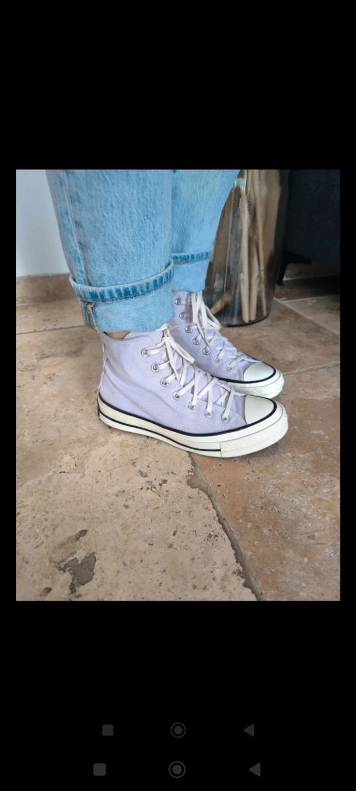 Converse violet pastel