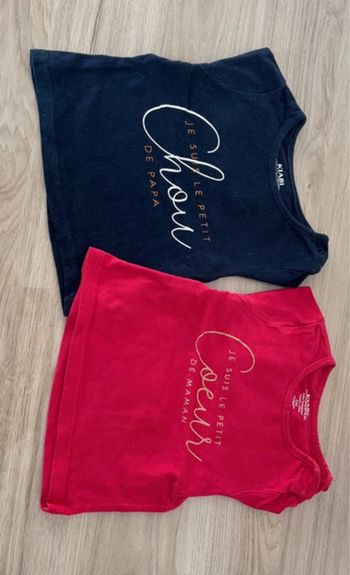 Lot de 2 tee-shirts 3 mois