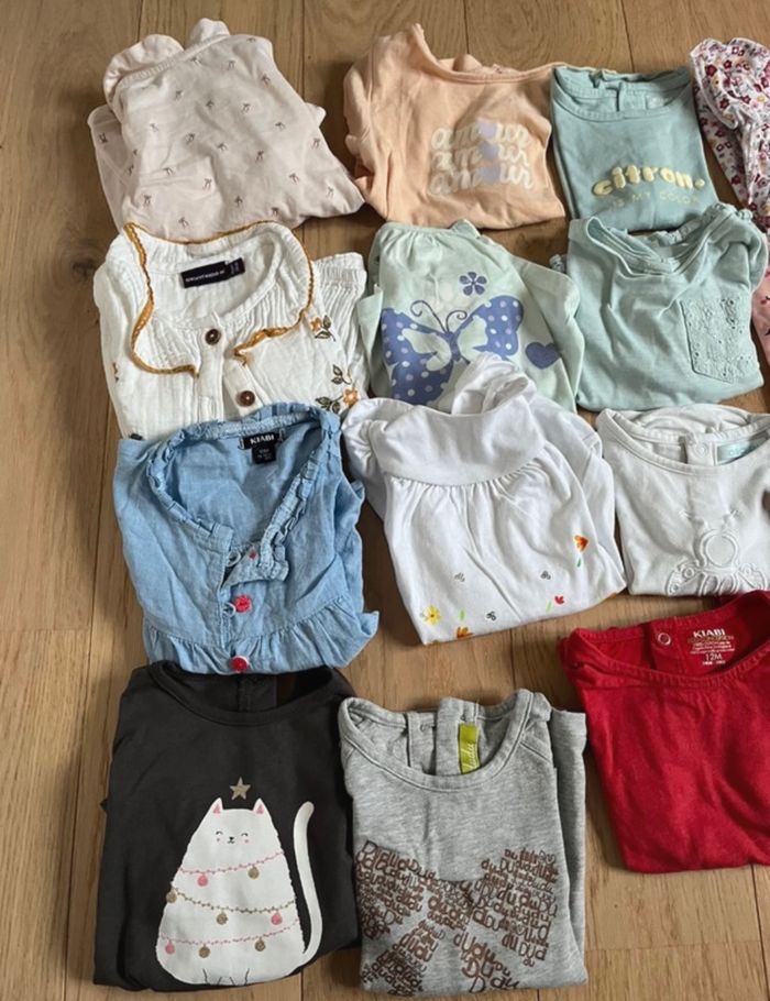 Lot t shirt 12 mois - photo numéro 4