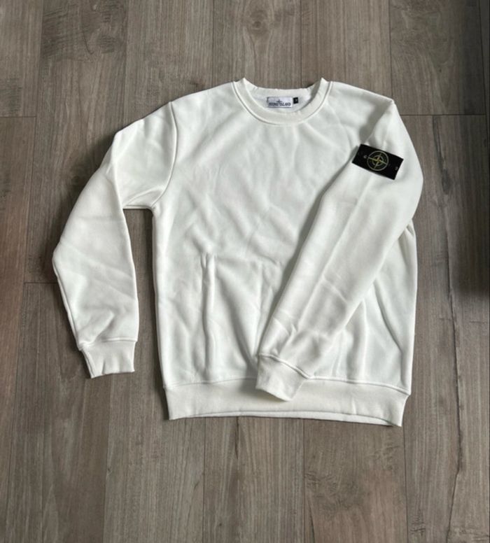 Pull stone Island blanc