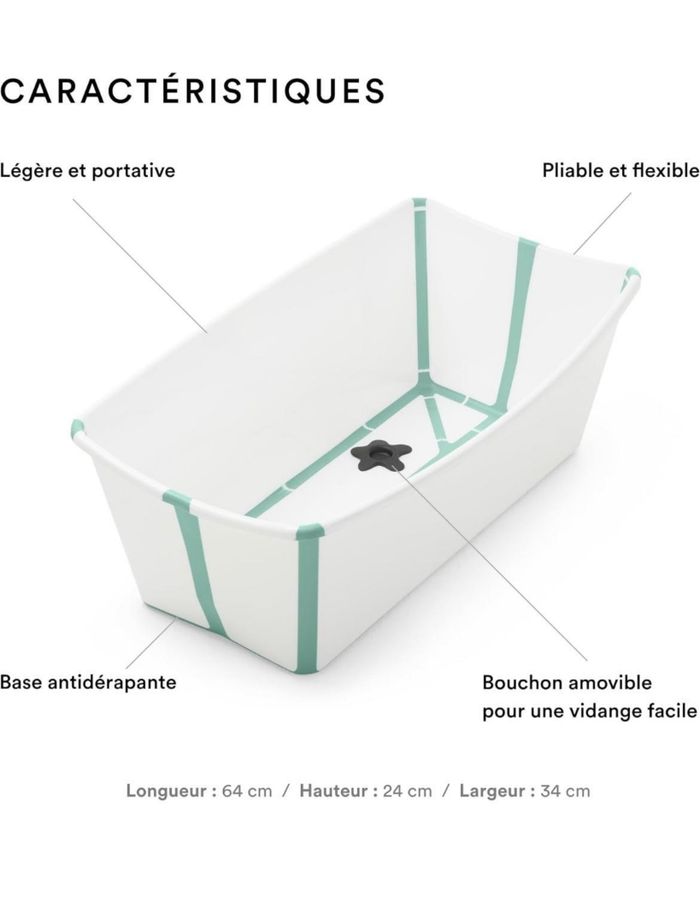 Lot Baignoire Support Stokke pliable - photo numéro 4