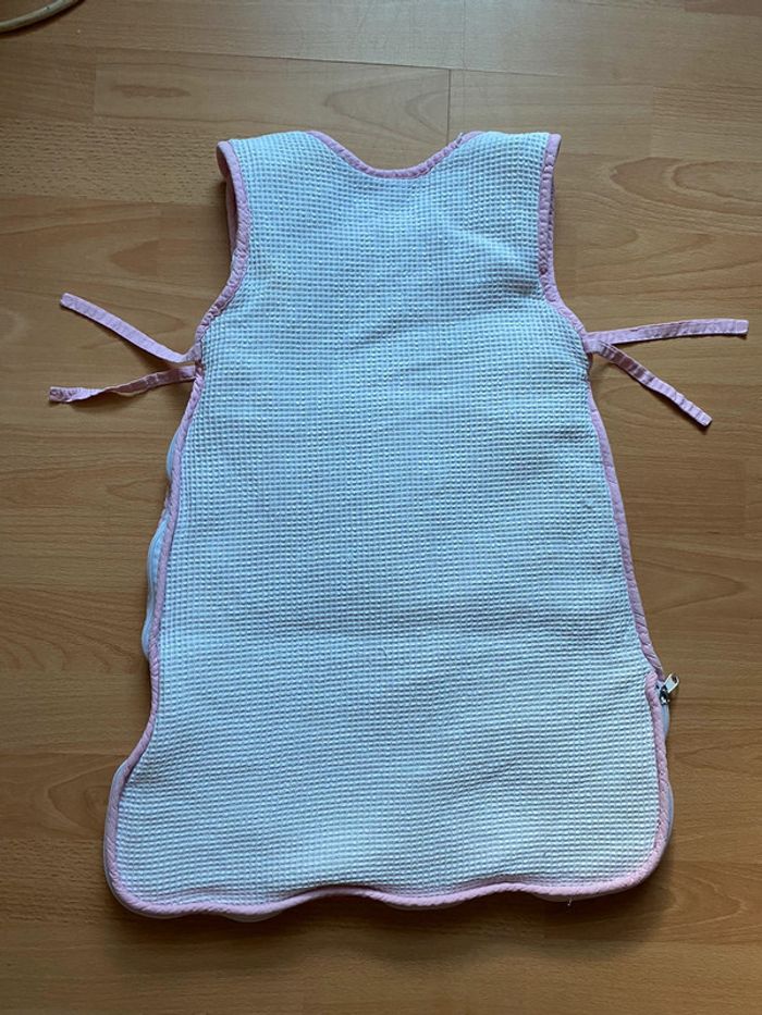 Belle gigoteuse blanche et rose T. 6 mois fille TBE - photo numéro 2