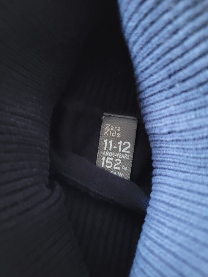 pull col roulée bleu marine zara 12ans (1e) - photo numéro 3