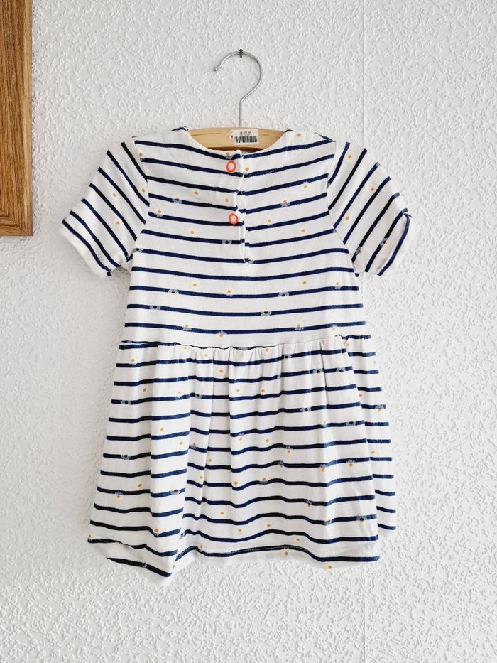 Hema - Robe manches courtes - Motifs : marguerites (18 mois) - photo numéro 3