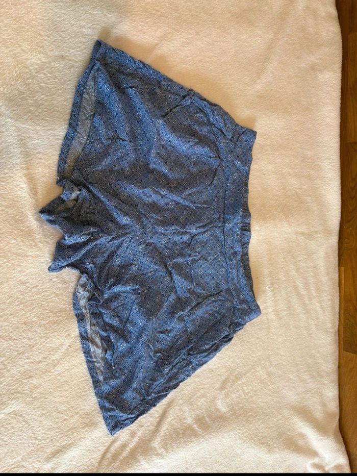 Short fluide Esmara bleu à motifs – Taille 48 - photo numéro 2
