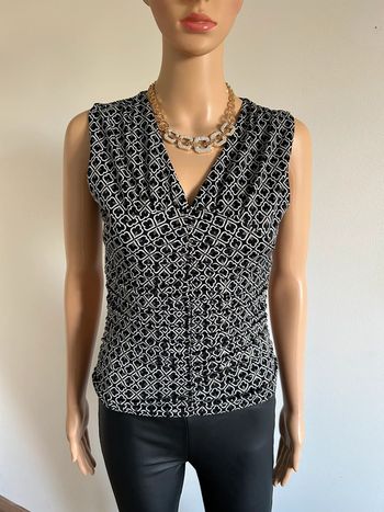 Top noir et blanc sans manches Morgan taille XS TBE