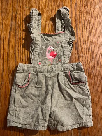 Salopette short 12 mois