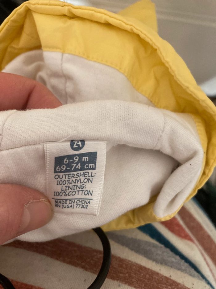 Ciré bébé jaune Baby Basic - Taille 6-9 mois (69-74 cm) - photo numéro 2