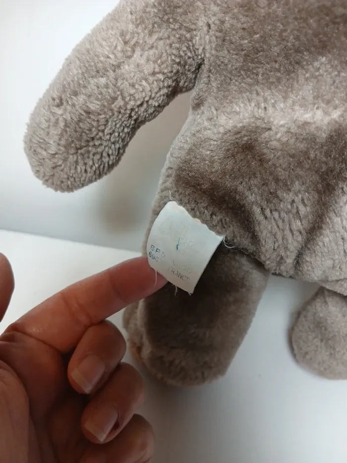 Peluche petit ours brun environ 33 cm - photo numéro 6