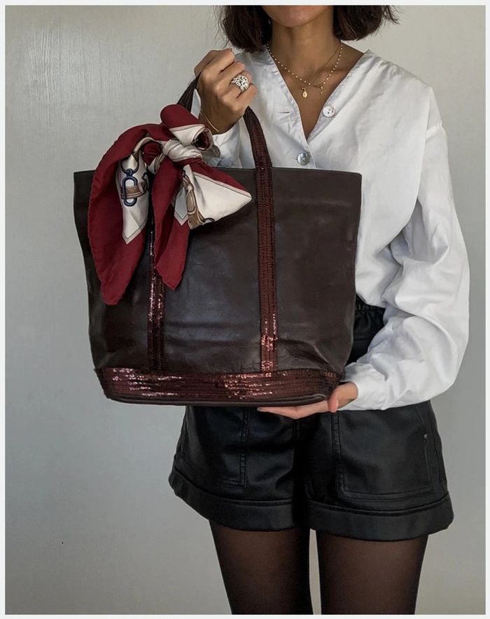 Sac Vanessa Bruno en cuir marron très bon état