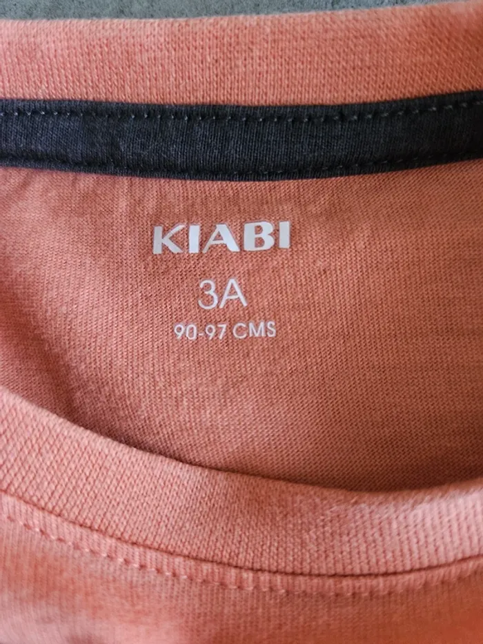 T-shirt à manches longues garçon - Taille 3 ans (90-97cm) - Kiabi - Orange imprimé skate - photo numéro 3