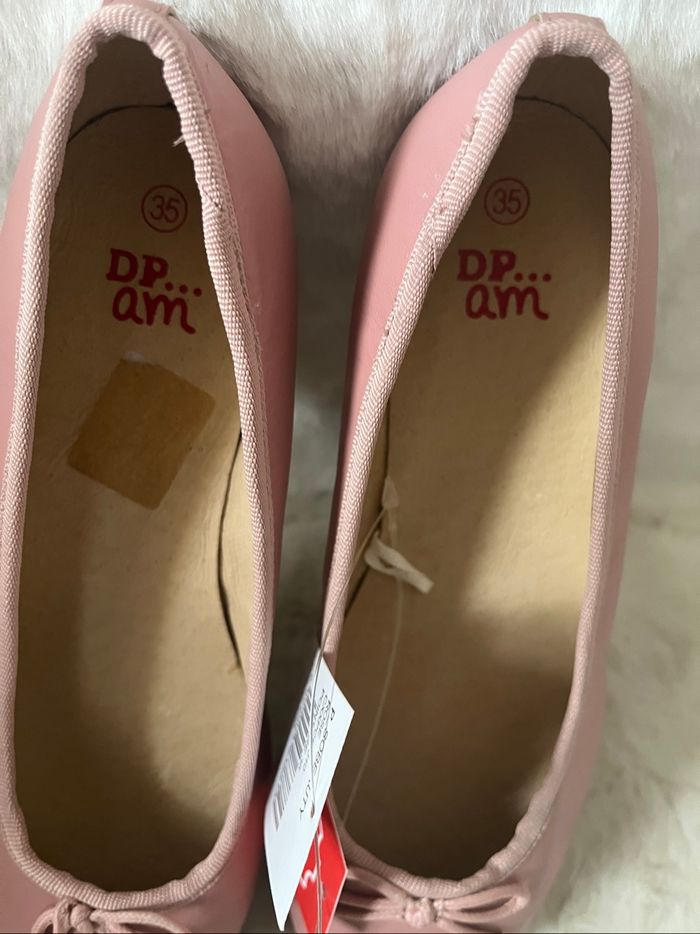 Ballerines en cuir vieux rose 35 P sobeauty Dp…am - photo numéro 6