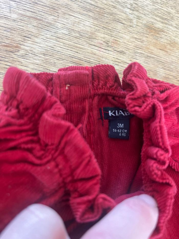Bodie velours rouge Kiabi - photo numéro 3