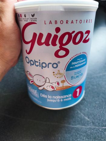 Boîte de lait guigoz 1er age