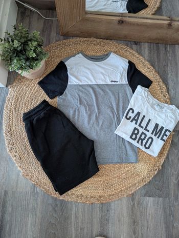 Ensemble noir été garçon 10A