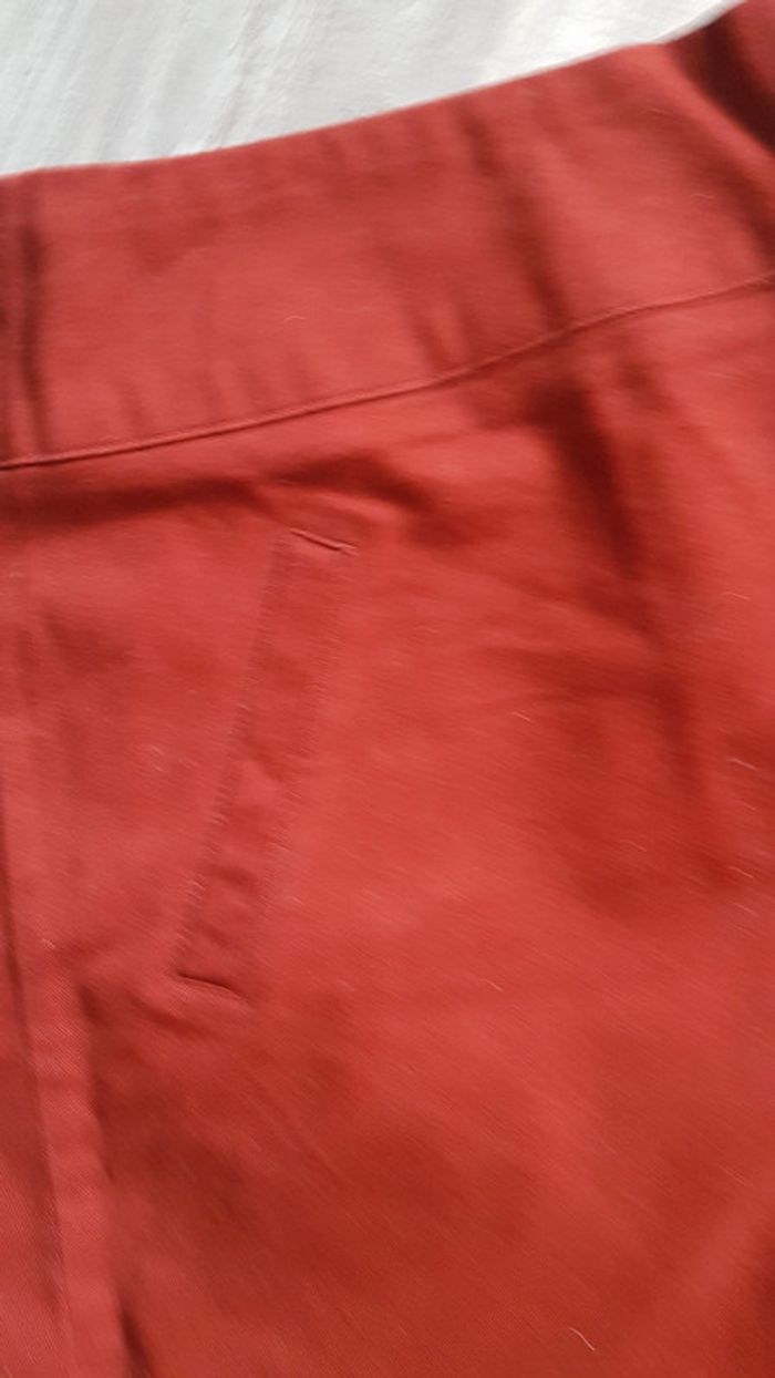 Jupe camaïeu 38 ocre rouge, brique - photo numéro 3