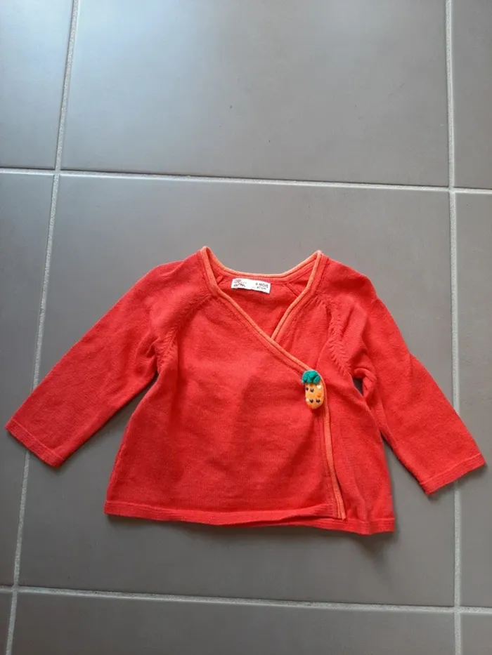 Lot de 3 gilets/pull DPAM 6mois - photo numéro 2