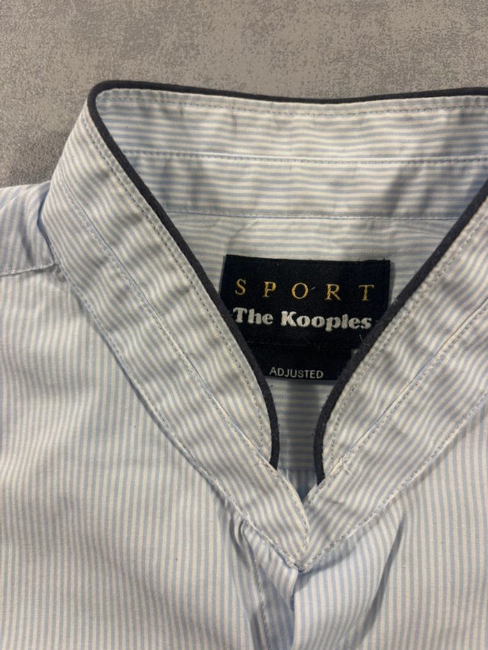 Chemise rayés blanche et Bleu The Kooples Sport Taille M - photo numéro 3