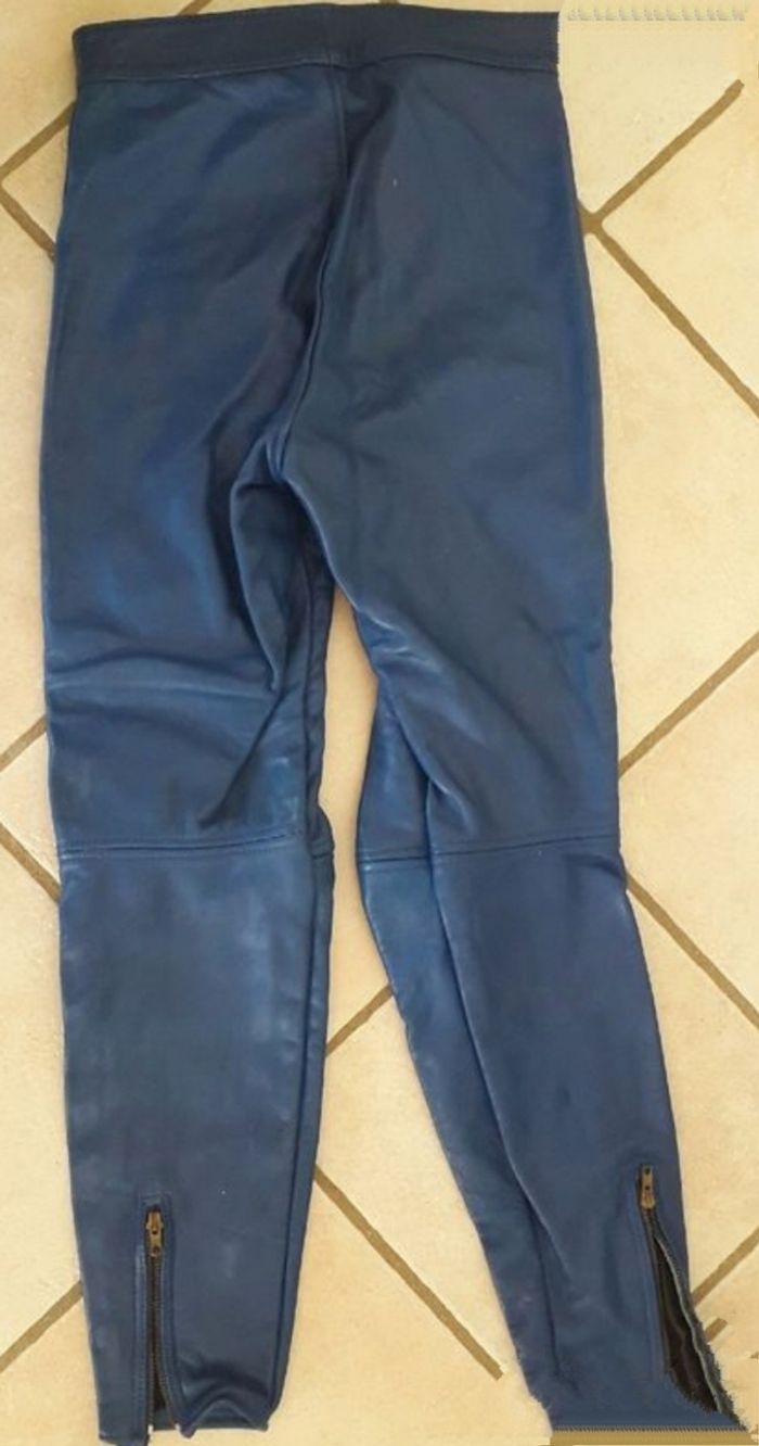 Ensemble moto cuir bicolore Taille 36sans - photo numéro 5