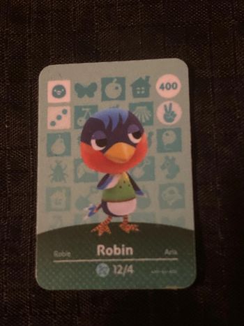 mini carte amiibo animal crossing robin
