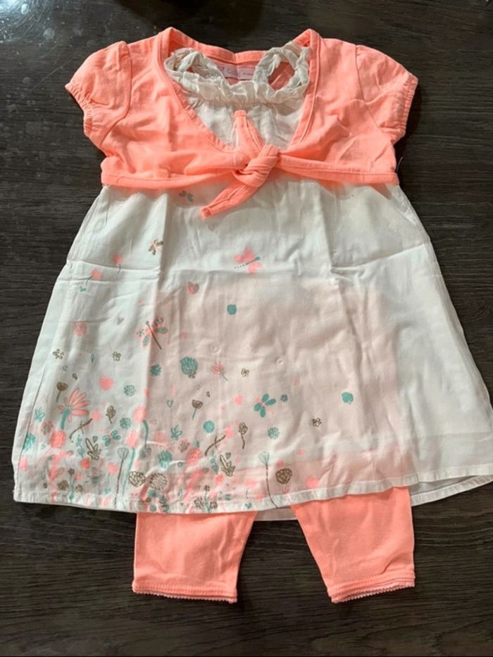 Ensemble 3 pièces robe été 6 mois - photo numéro 4