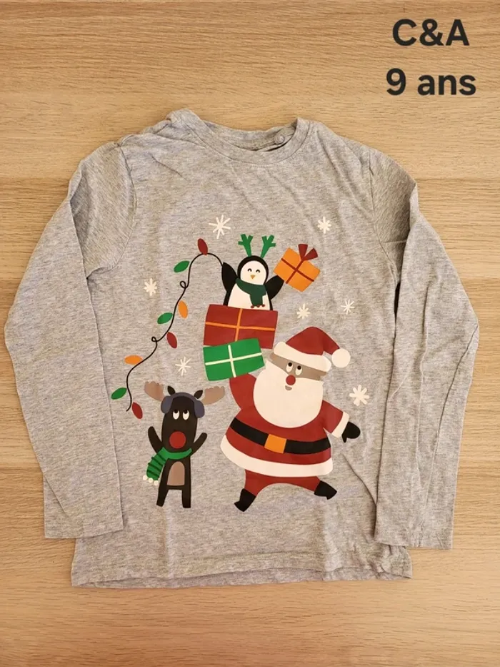 T-shirt manches longues Noël C&A