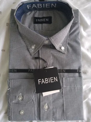 Chemise homme carreaux écossais Fabien neuve chic dandy
