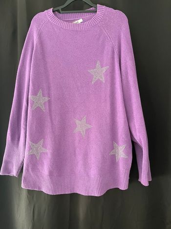 Pull étoile violet