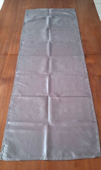 chemin de table BECQUET gris argenté