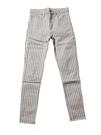 Pantalon skinny beige et blanc taille 32