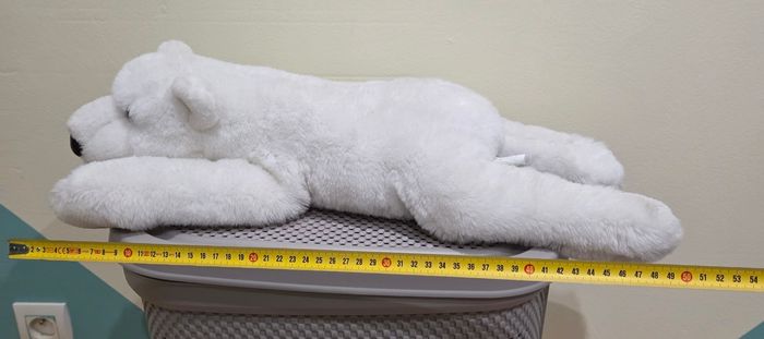 Grande  peluche ours blanc - photo numéro 3
