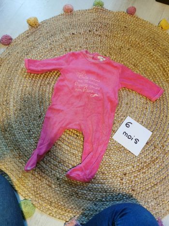 Pyjama velours 6 mois