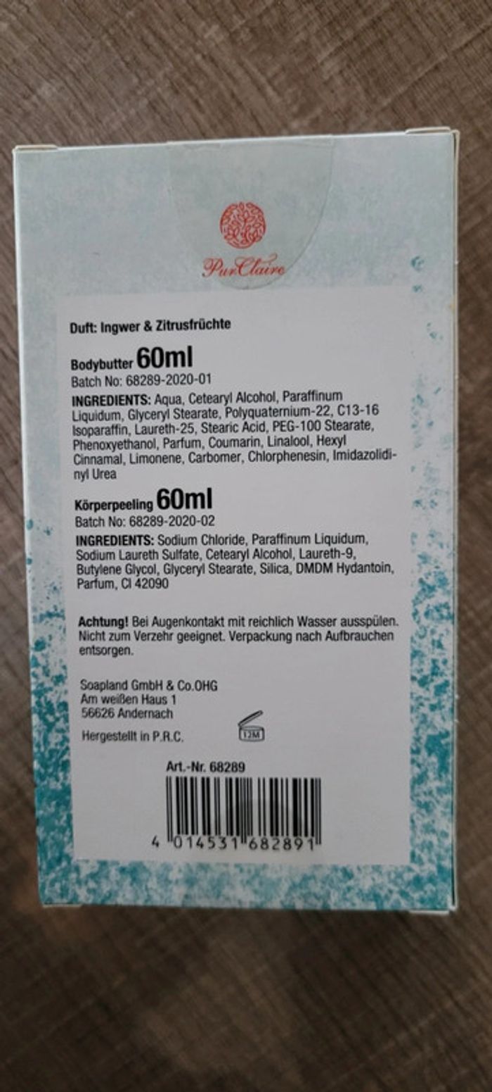 Lot neuf crème et peeling corps - photo numéro 2