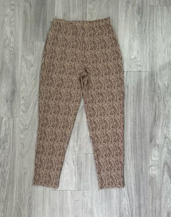 Pantalon taille haute beige et marron Vintage T40 L