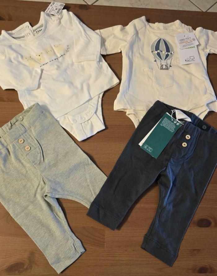 NEUFS (NON PORTÉS) 🏷😍🥰 Lot bodies mc et leggings coton 3 mois garçon 🥰😍🤩