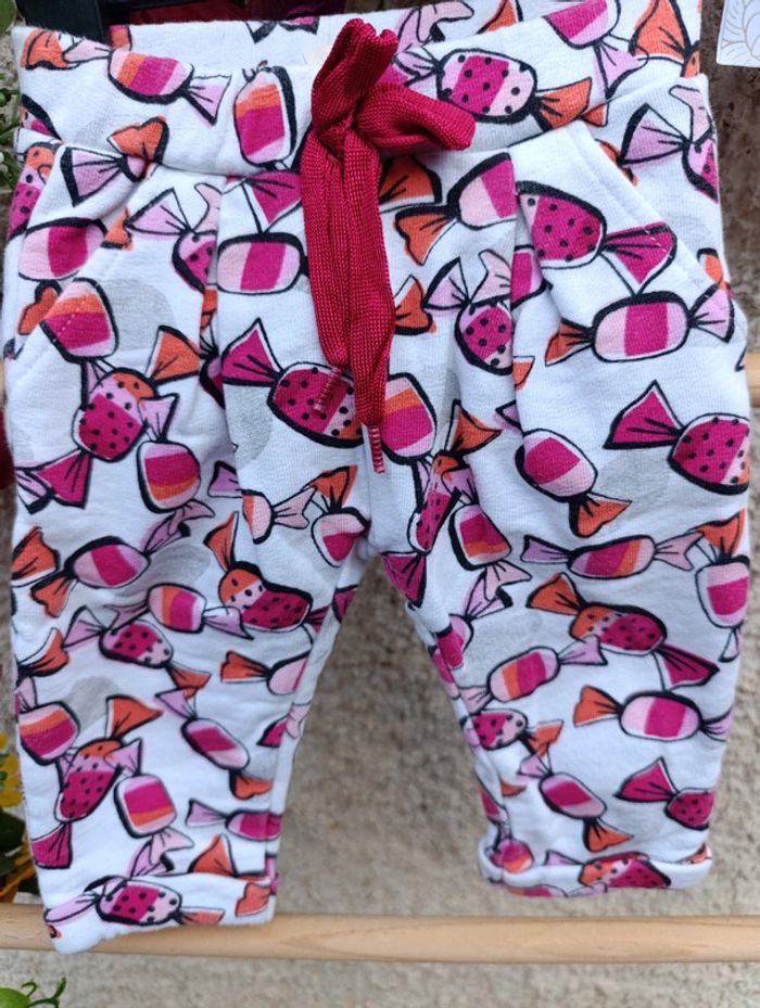 Pantalon Catimini - 6mois - motif bonbon - photo numéro 3