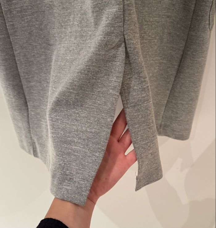 Veste longue grise - Stradivarius - photo numéro 7