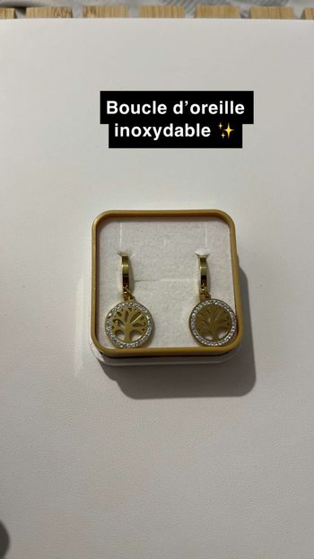 Boucle d’oreille acier inoxydable