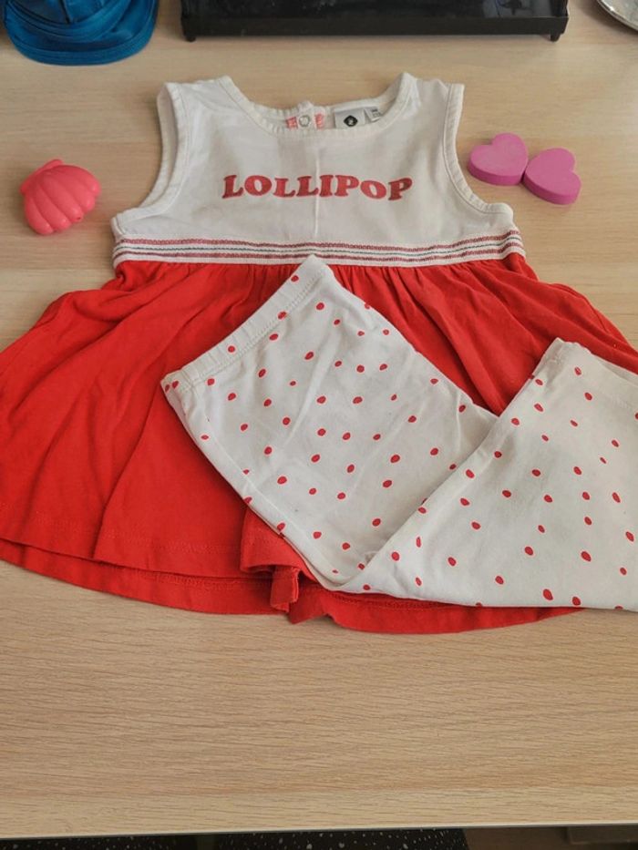 Ensemble tunique et legging court 36 mois