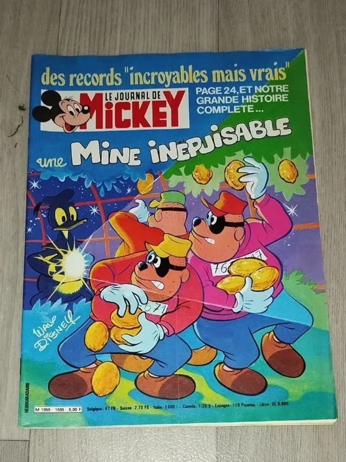 Lot Vintage 7 magazines Journal de Mickey année 1983 L057 - photo numéro 5