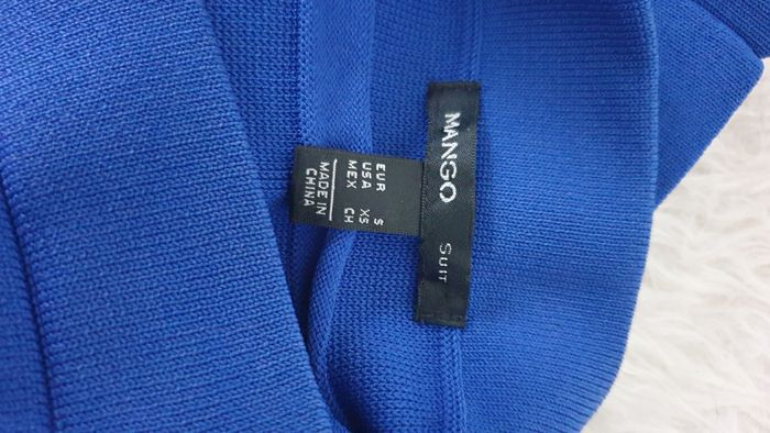 Mini jupe moulante bleu électrique Mango taille S ou 36 - photo numéro 2