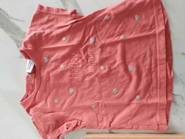 T shirt manches courtes rouge 18 mois - photo numéro 2
