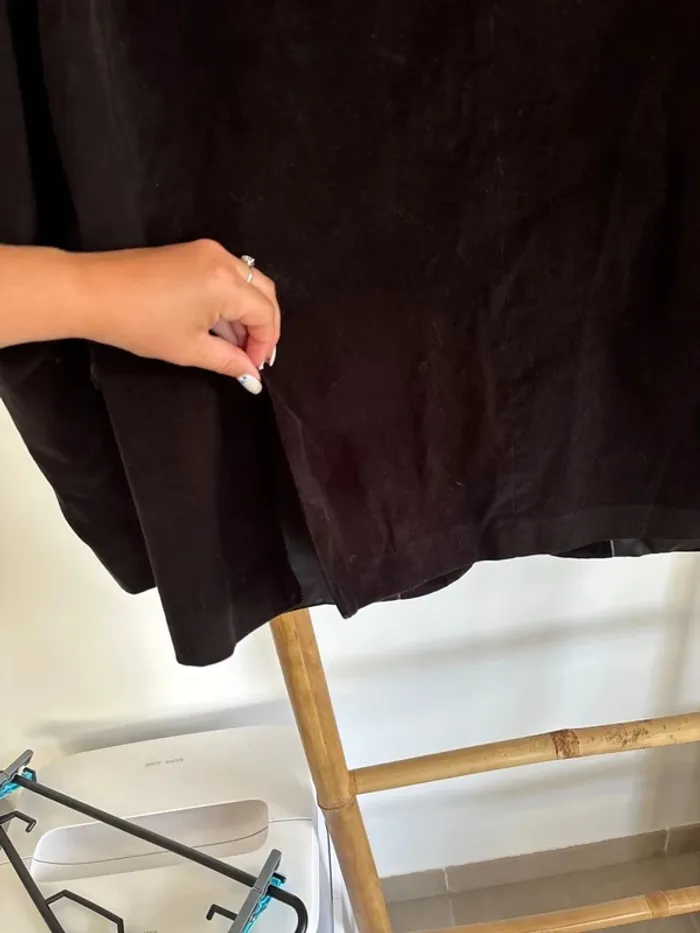 Veste noire en velours Kiabi taille 54 - photo numéro 11