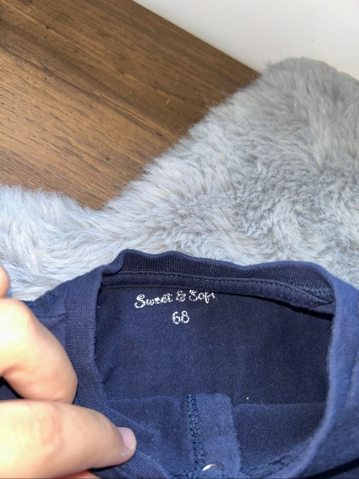 Pyjama fin bleu marine - 6 mois - Sweet & Soft - photo numéro 4
