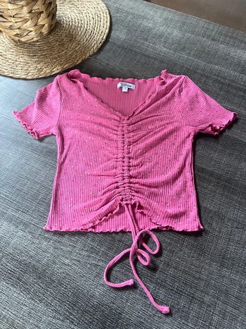 CROP top, rose, taille XS