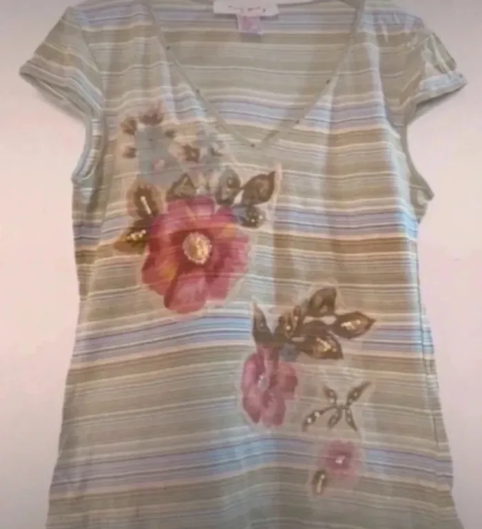 Tee shirt vintage Rene Derhy taille 38 40