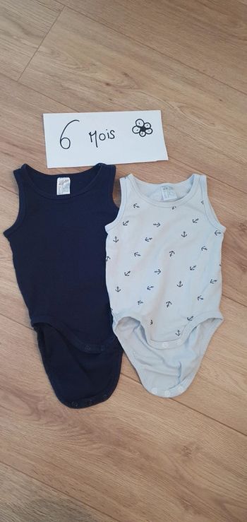 Lot de 2 bodys sans manches