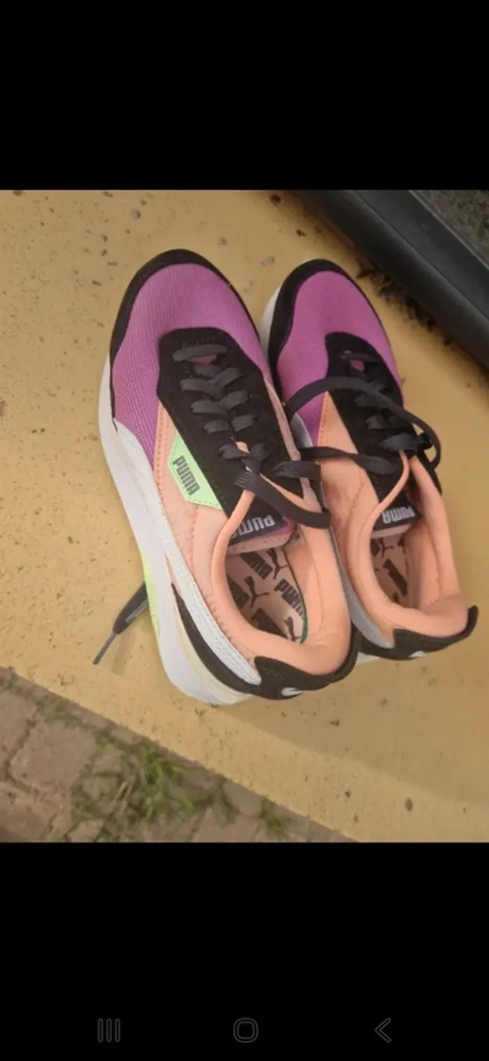 Basket Puma Cruise Rider Silk Road Wn's taille 37 Fizzy Melon-ebony - photo numéro 2
